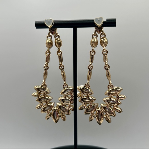 Dazzling Aurora Borealis Rhinestone Statement Earrings - Picture 9 of 13